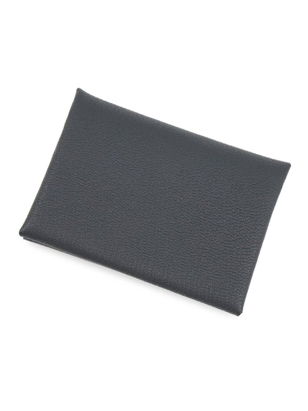 Hermes Coin Purse Calvi Duo Gris Misty Silver Chevre Mysore
